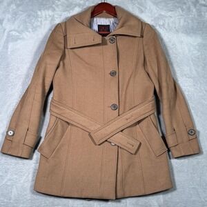 Carolina Herrera Camel Wool Belted Coat